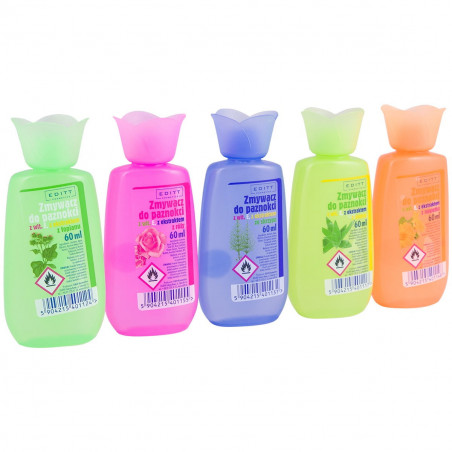 Bezacetonový odlakovač na nehty "KVĚT", 5 × 60 ml