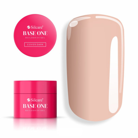 Silcare Base One Cover Dark stavební UV gel tmavý kamuflážní 100 g | JagaShop