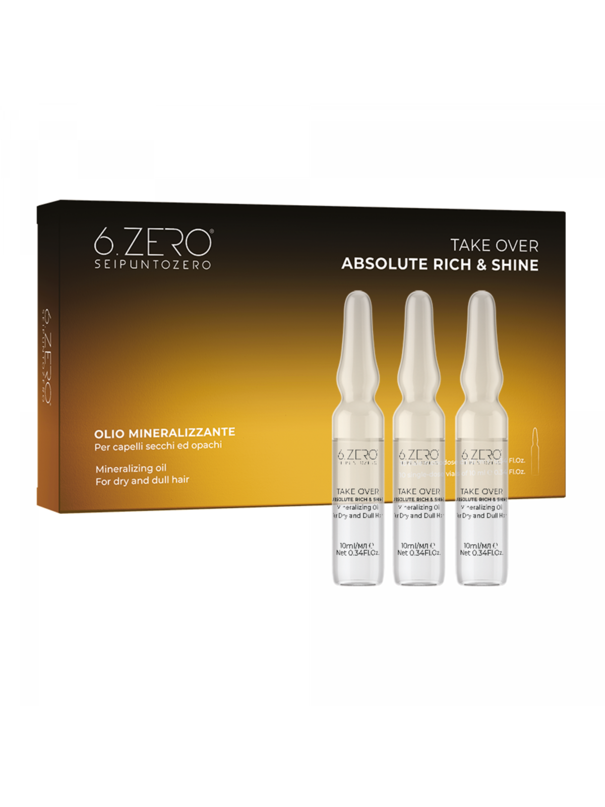 6.ZERO TAKE OVER – ABSOLUTE RICH & SHINE MINERALIZAČNÍ OLEJOVÉ AMPULE