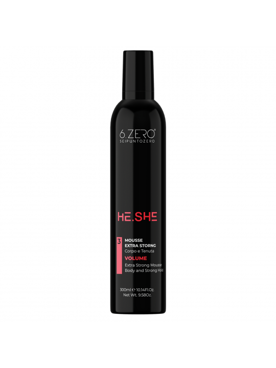 6.ZERO HE.SHE – EXTRA SILNĚ TUŽÍCÍ PĚNA NA OBJEM