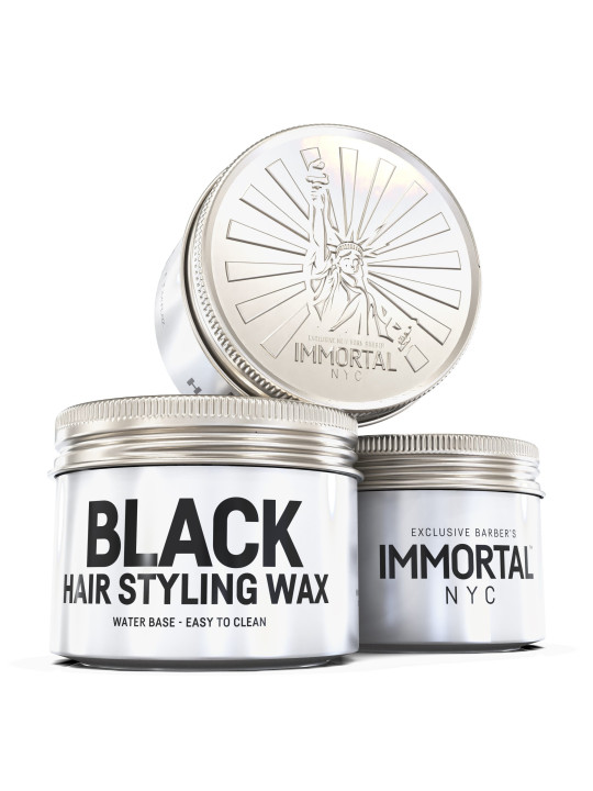 IMMORTAL NYC Black Hair Styling Wax – 100 ml