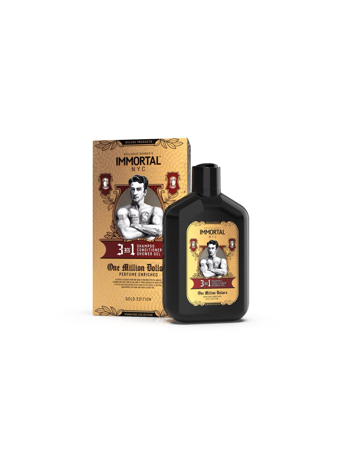 Immortal NYC One Million Dollars 3v1 Šampon – 500 ml (s krabičkou)