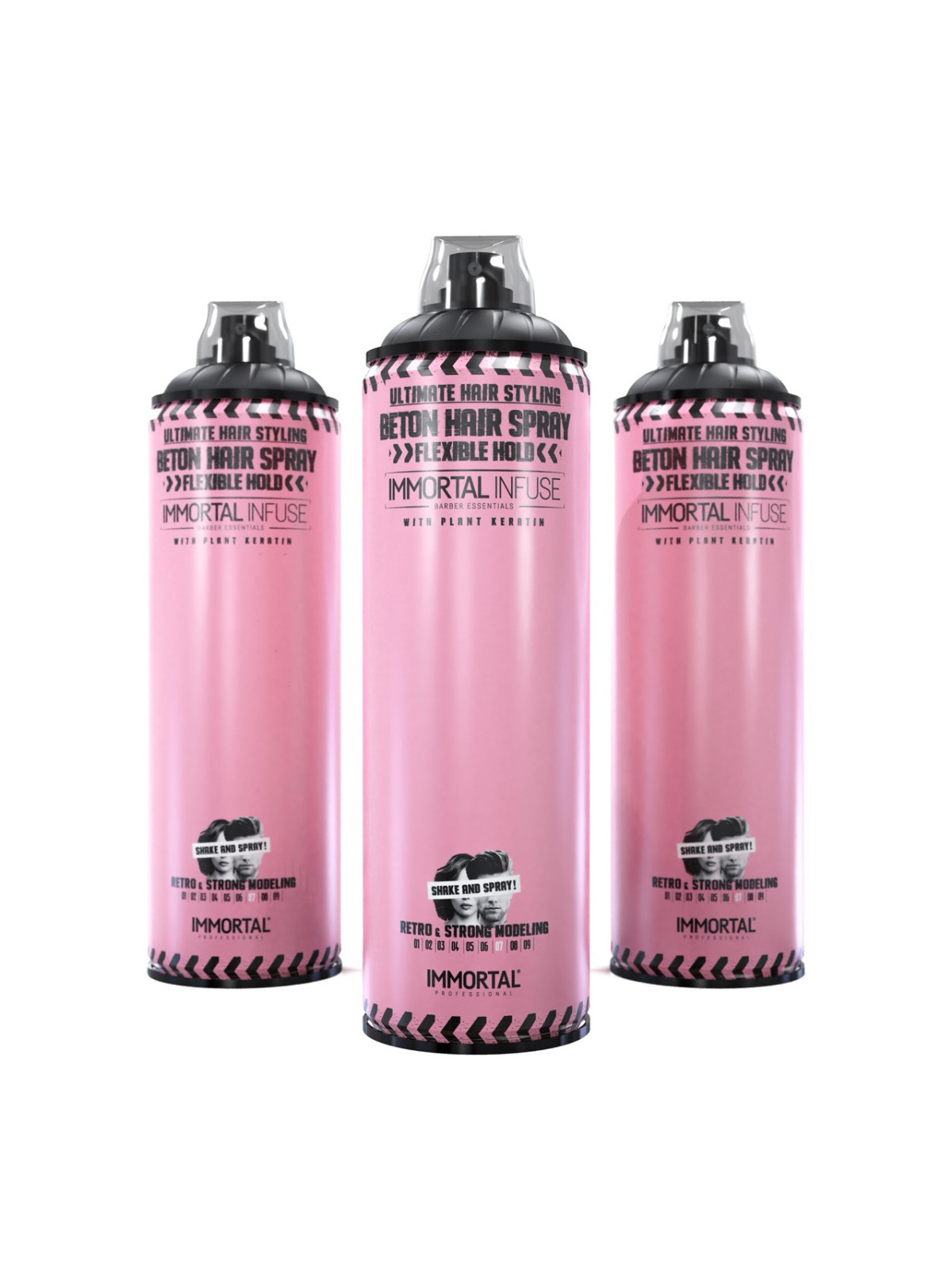 Beton Lak na Vlasy flexibilní fixace – 500 ml IMMORTAL INFUSE