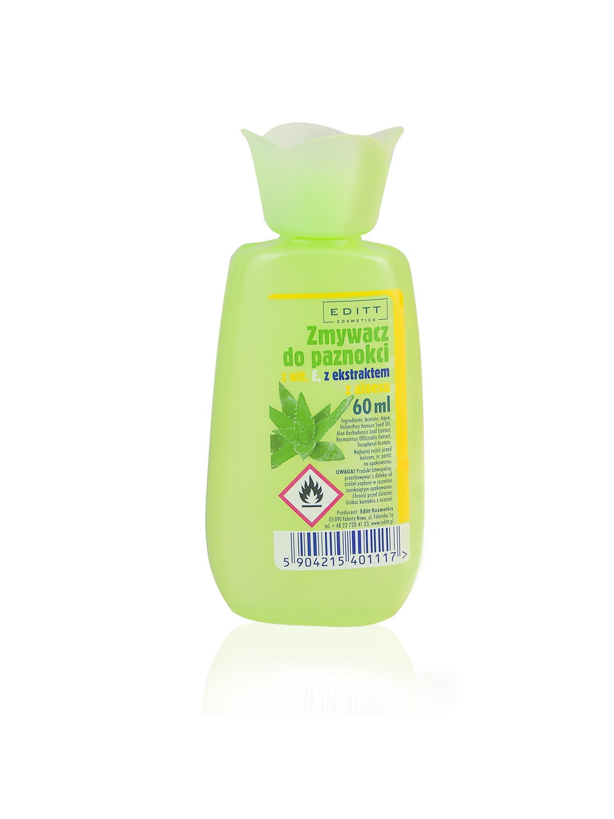 Bezacetonový odlakovač na nehty "KVĚT", 5 × 60 ml