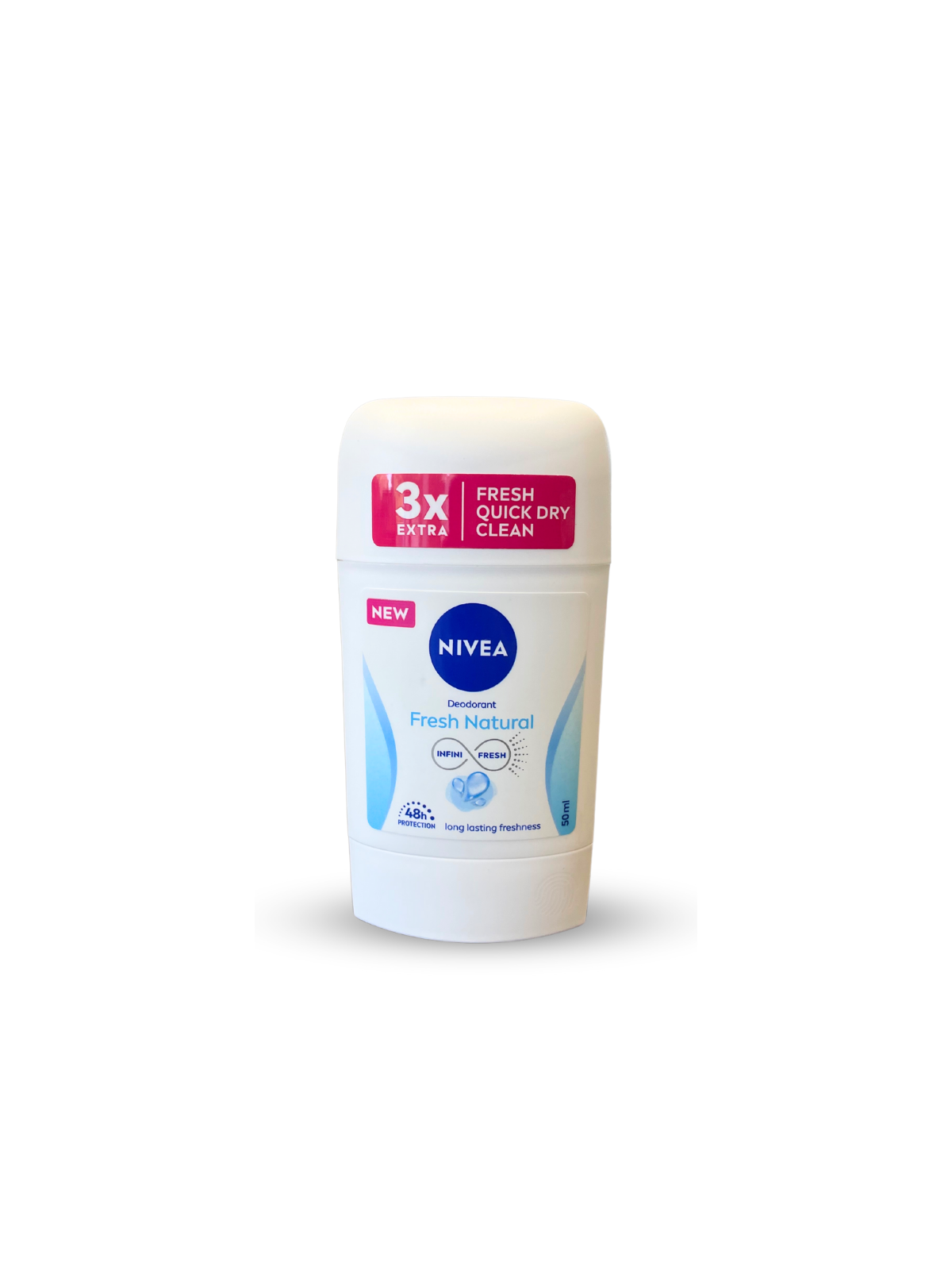 Nivea tuhý deodorant Fresh Natural 0% 50 ml – WOMEN