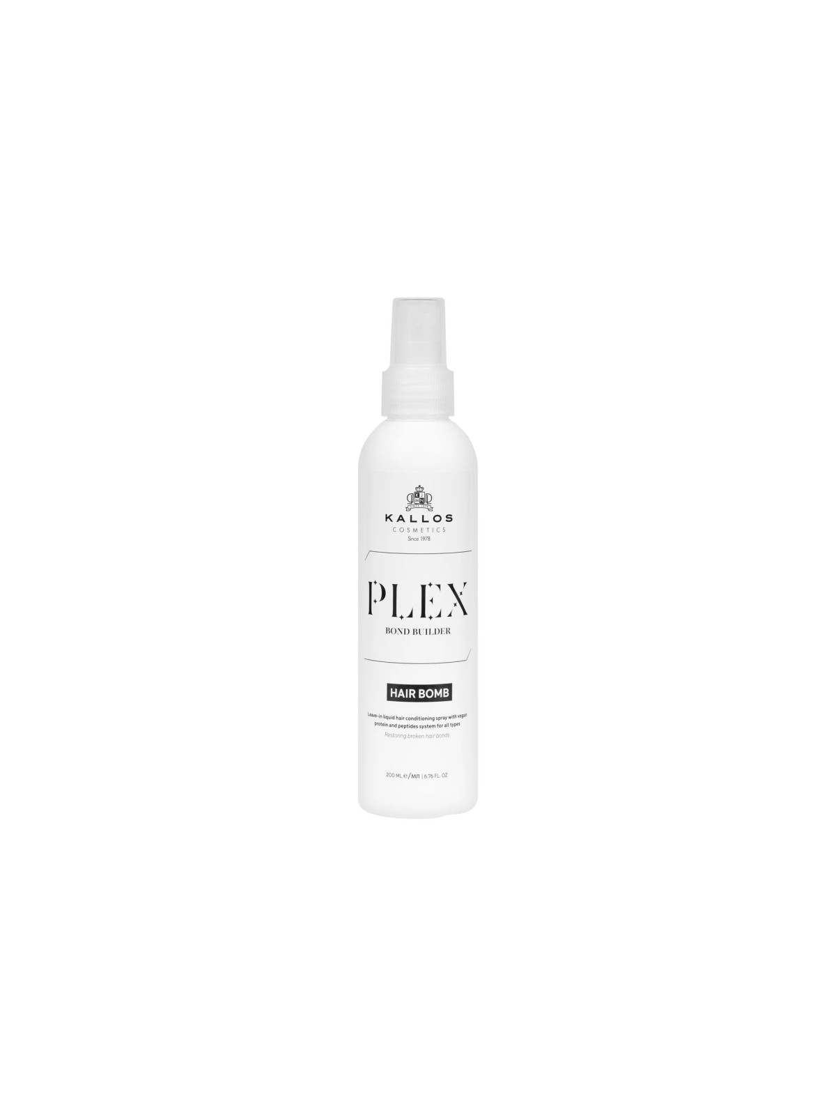 KALLOS Plex Bond Builder Hair Bomb – Víceúčelový tekutý kondicionér bez oplachování