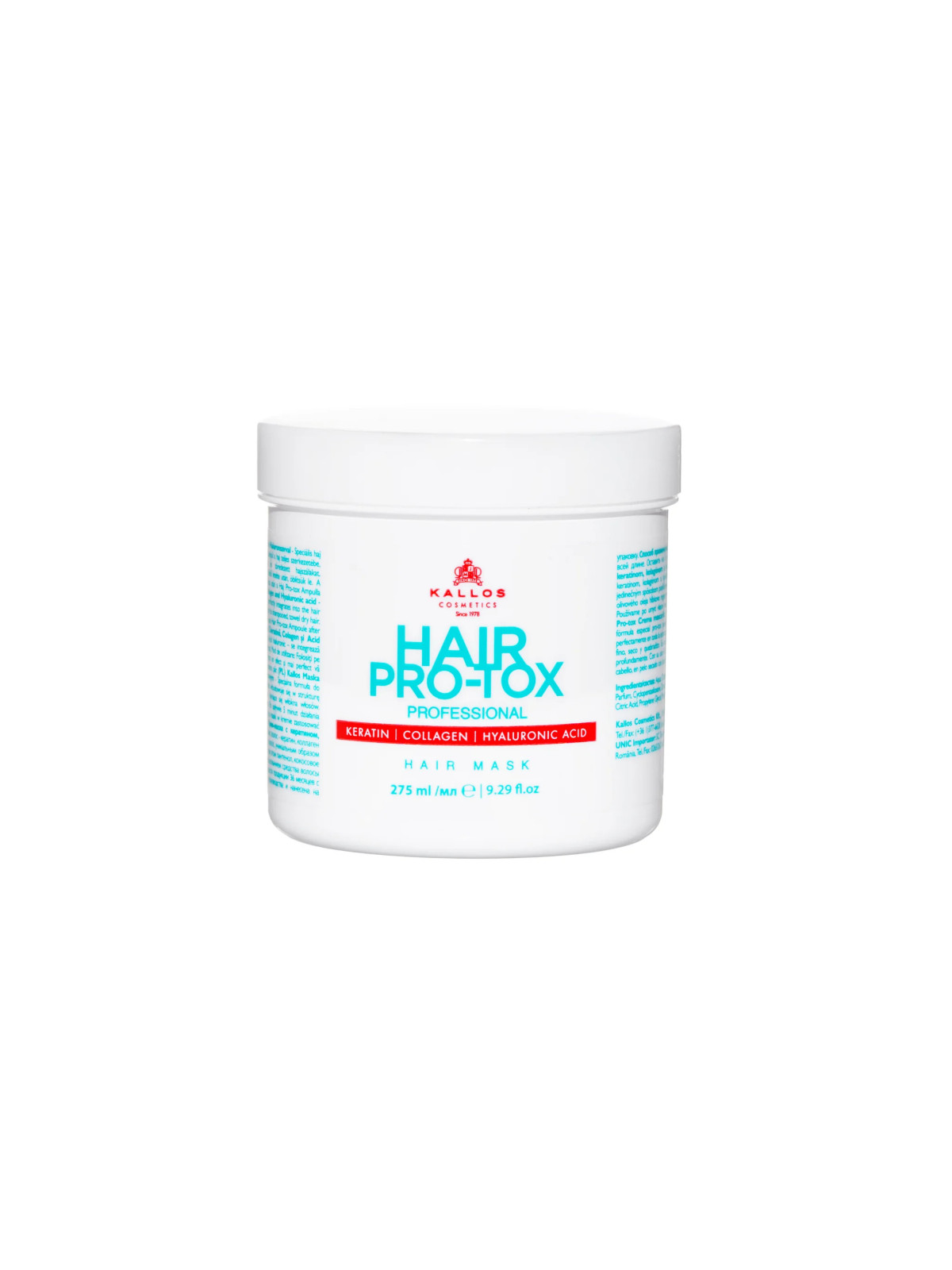 KALLOS Hair Pro-Tox maska