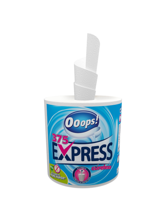Ooops! Express (375 listů) – Papírové utěrky pro domácnost (2vrstvé)