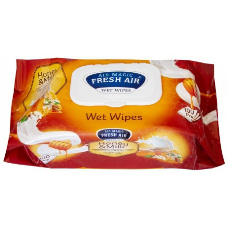 Vlhké útierky -honey-milk - 100ks