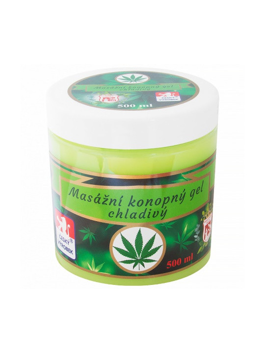 Konopný gel cannabis - 500 ml - chladivý