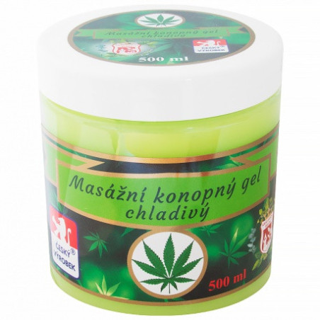 Konopný gel cannabis - 500 ml - chladivý