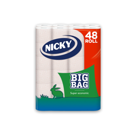 Toaletní papír NICKY Big Bag (48 rolí)