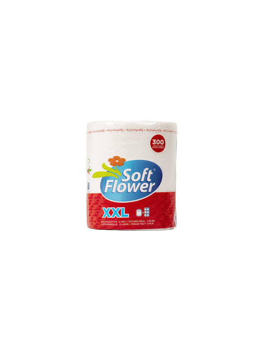2-vrstvé kuchyňské utěrky Soft Flower XXL jumbo 300ks