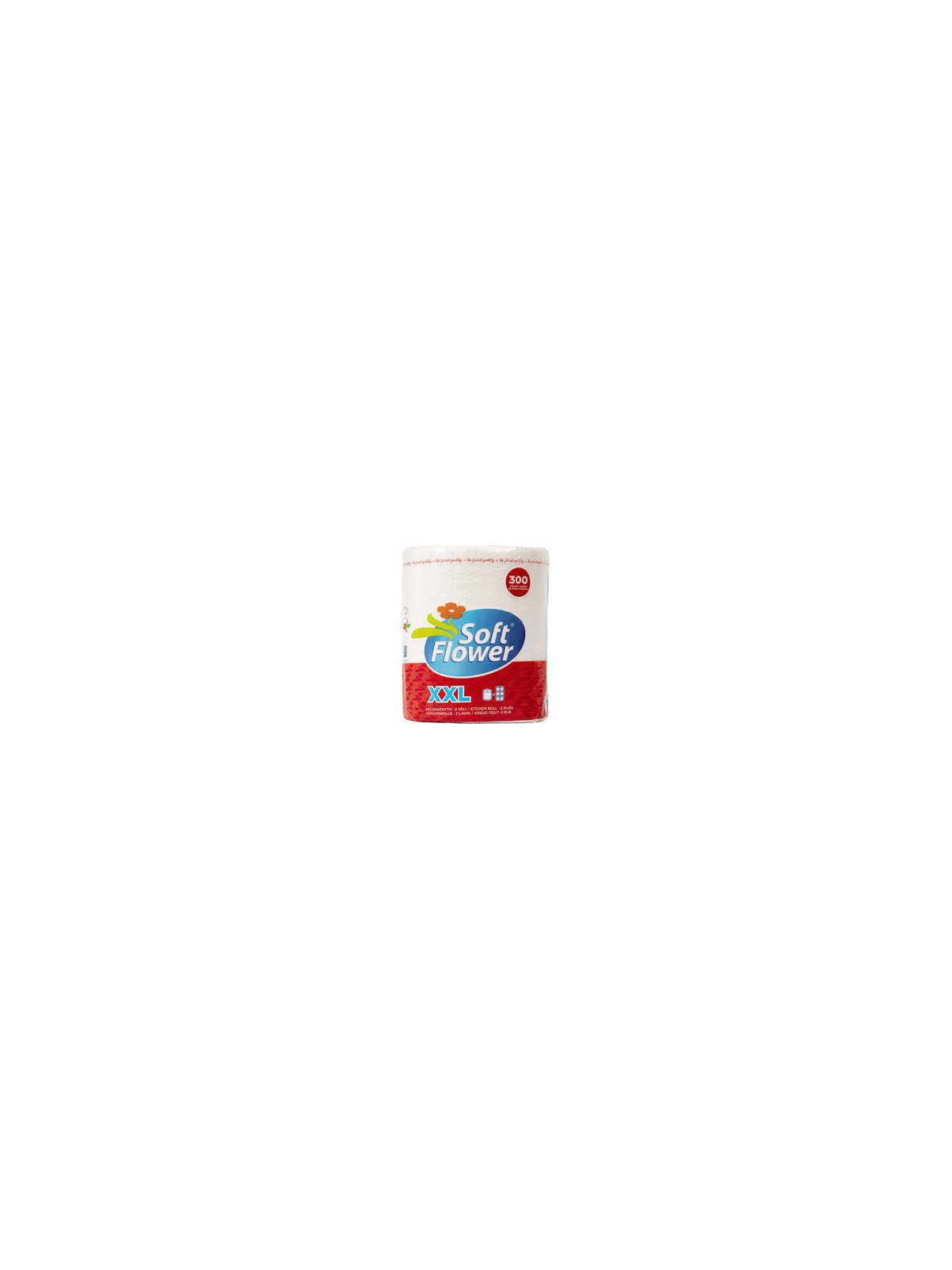 2-vrstvé kuchyňské utěrky Soft Flower XXL jumbo 300ks