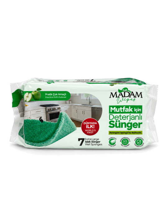 MADAM Wipes detergentní houbičky do kuchyně 7 ks