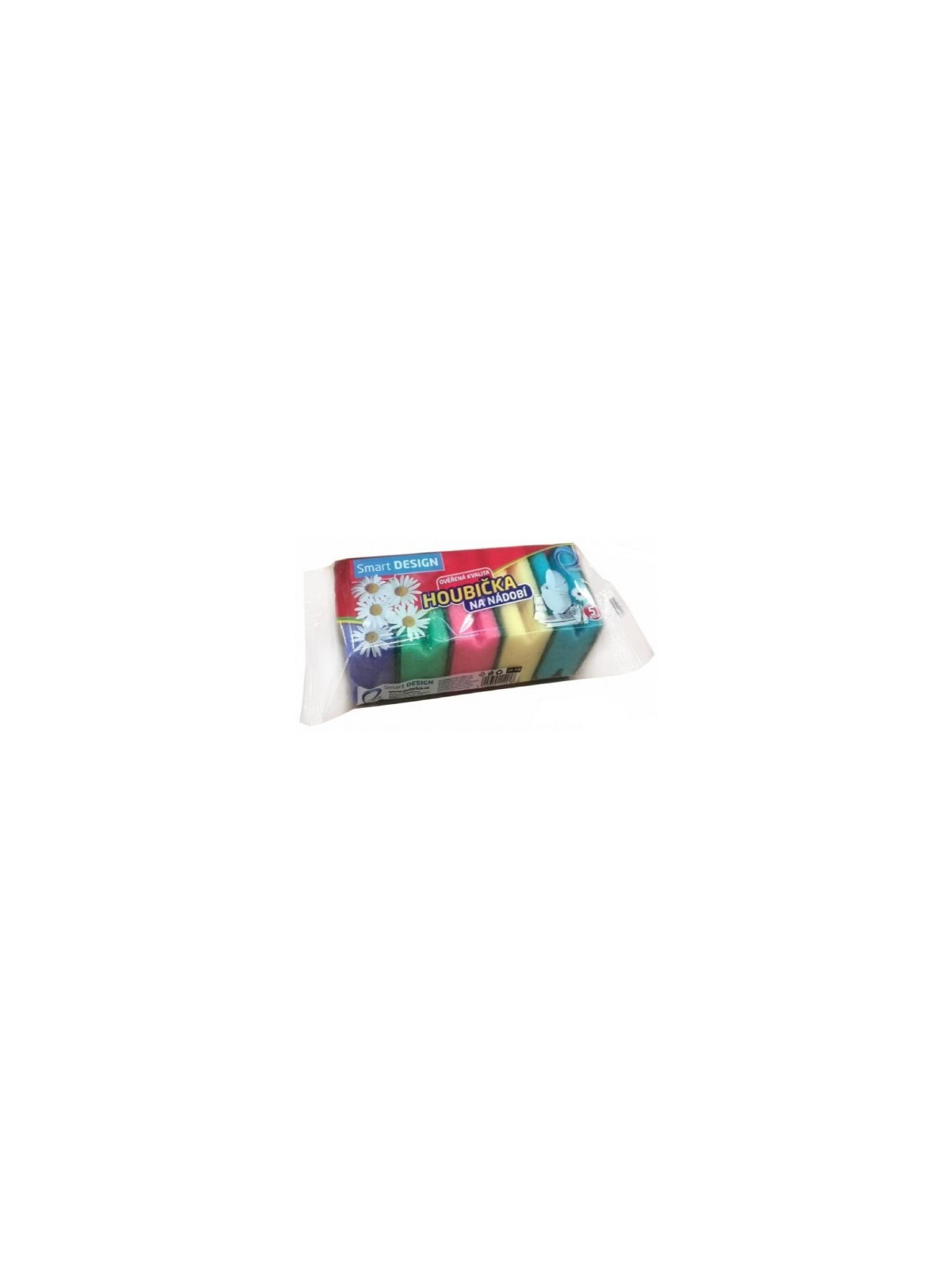 Smart Design kuchyňské houbičky na nádobí 5 × 8 cm – 5 ks v balení