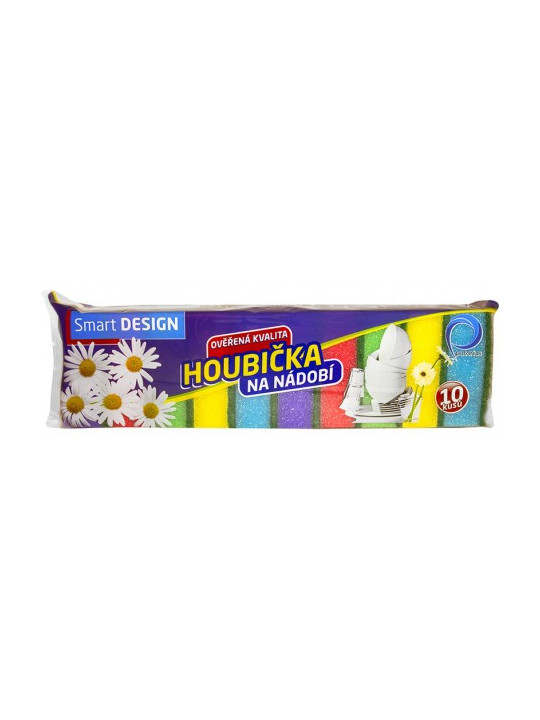Smart Design kuchyňské houbičky na nádobí 5 × 8 cm – 10 ks v balení