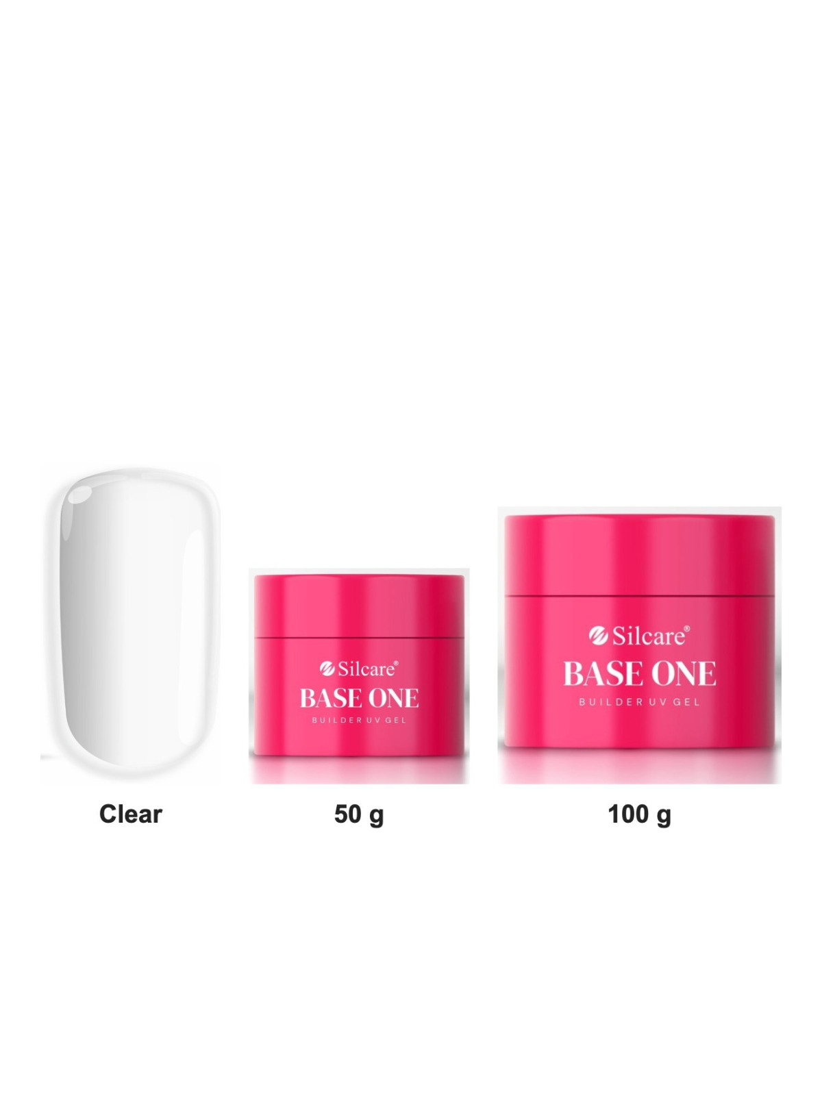 Silcare Base One Clear stavební UV gel průhledný 50 a 100 g | JagaShop