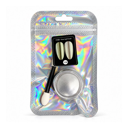 Chromový prášek na nehty Moon Light Powder 2 g s aplikátorem