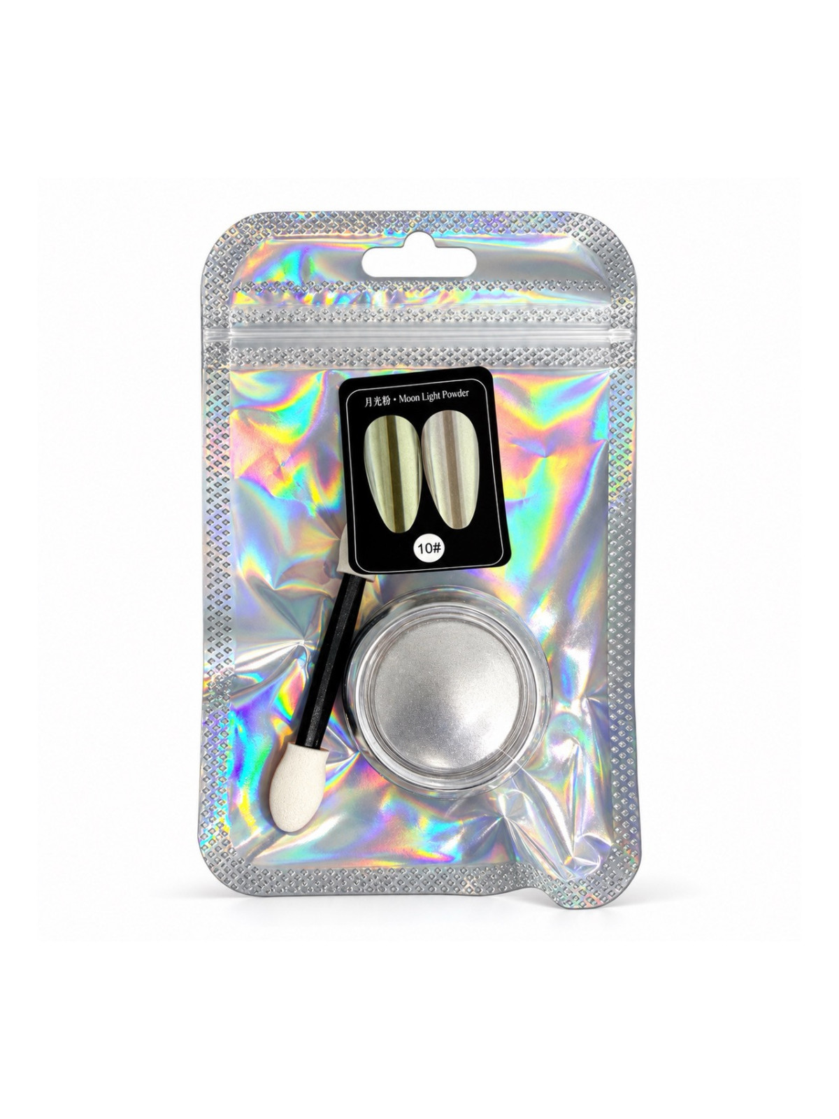 Chromový prášek na nehty Moon Light Powder 2 g s aplikátorem