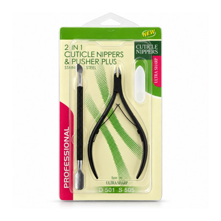 Professional 2-in-1 Set – Cuticle Nippers & Pusher