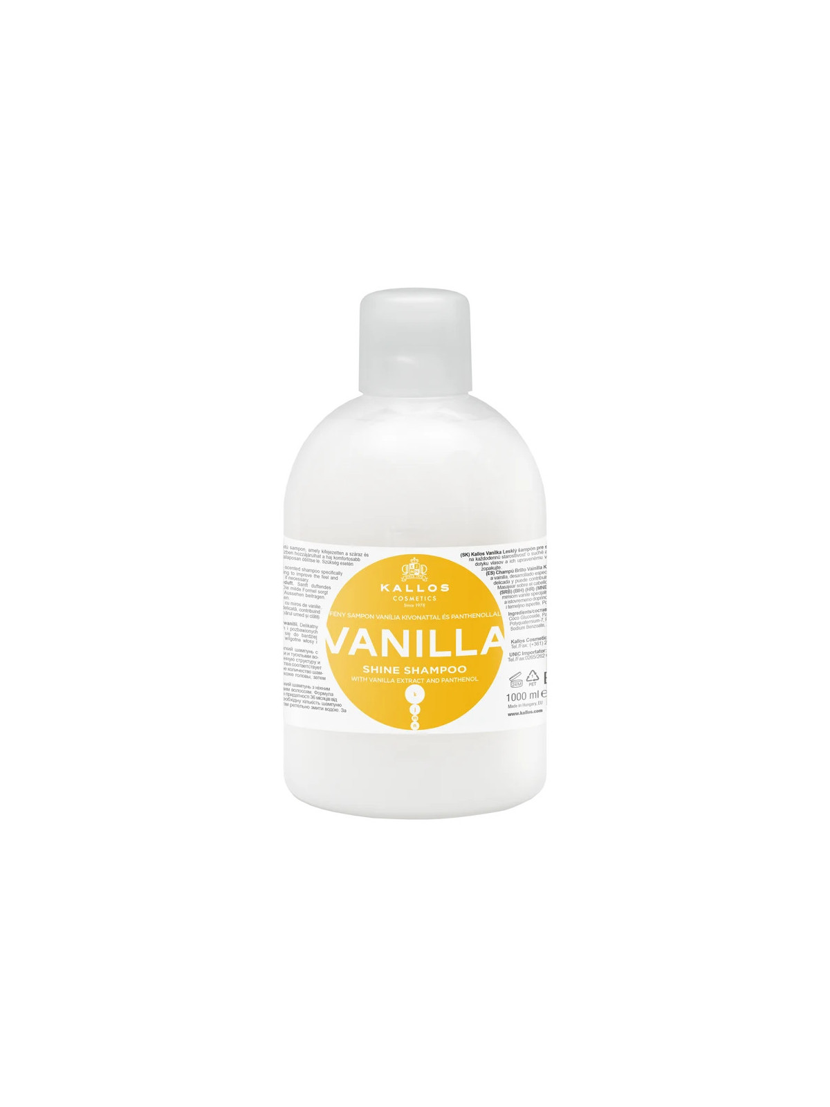 KALLOS Vanilla Shine Šampon – Pro suché a mdlé vlasy