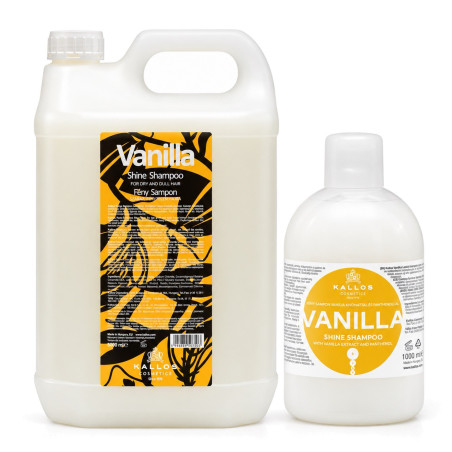 KALLOS Vanilla Shine Šampon – Pro suché a mdlé vlasy