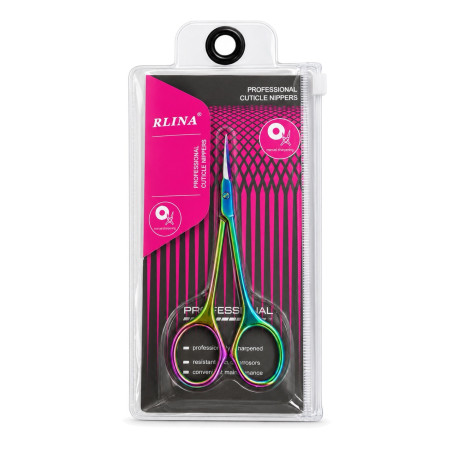 RLINA Professional Cuticle Scissors – Rainbow