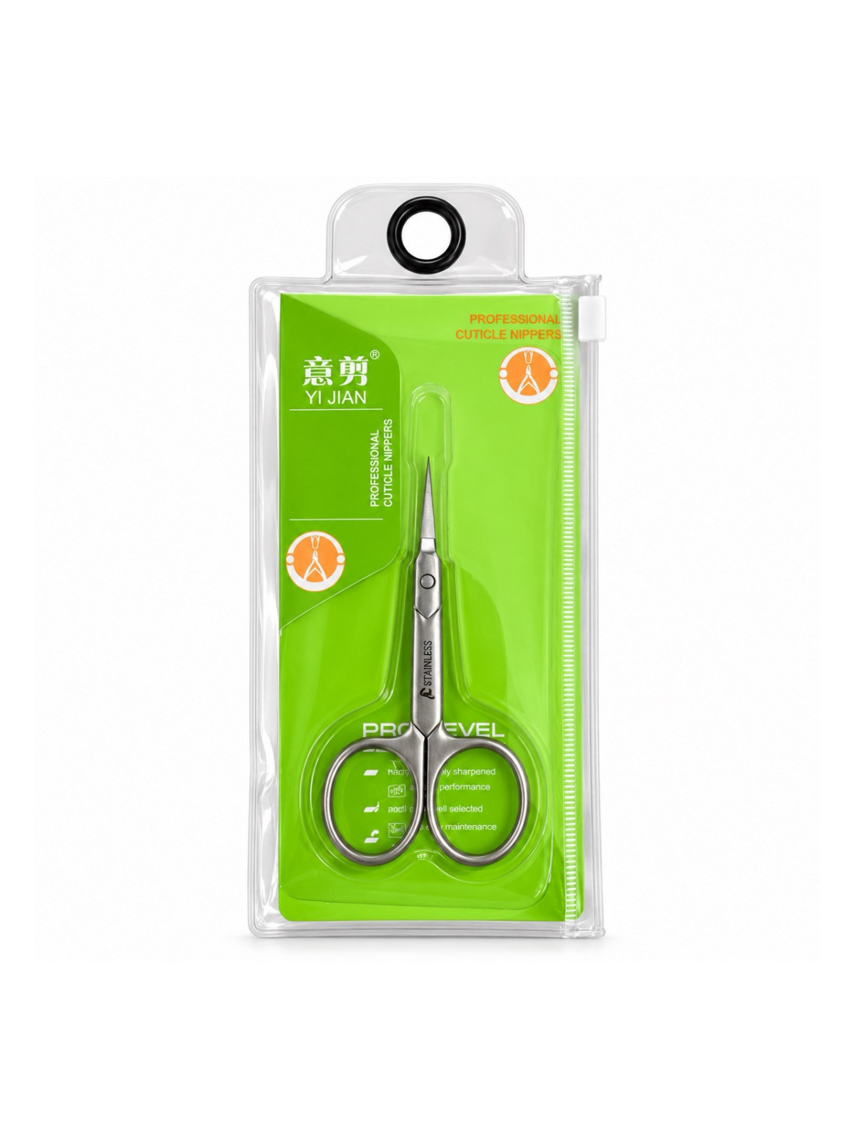 Professional cuticle scissors YI JIAN Pro Level – zahnuté ostrie