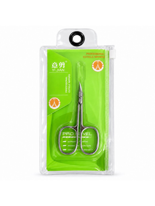Professional cuticle scissors YI JIAN Pro Level – krátke zahnuté ostrie